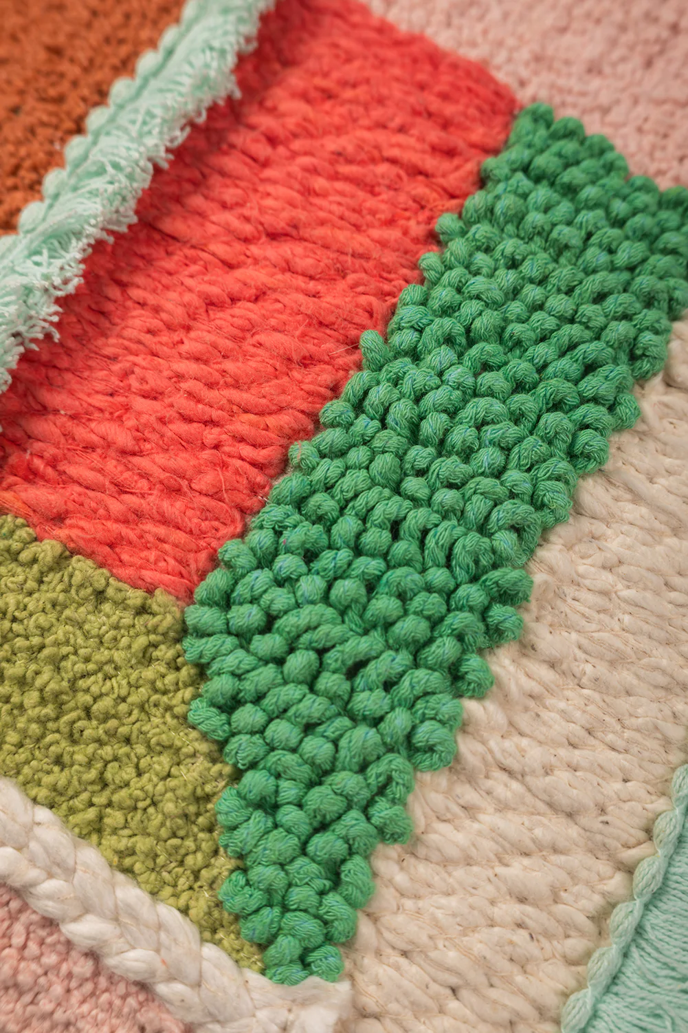 Abstract Texture Embroidered Cushion Cover - Image 3