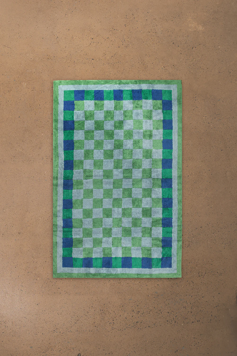 Nell Chequered Recycled Cotton Rug - Image 7