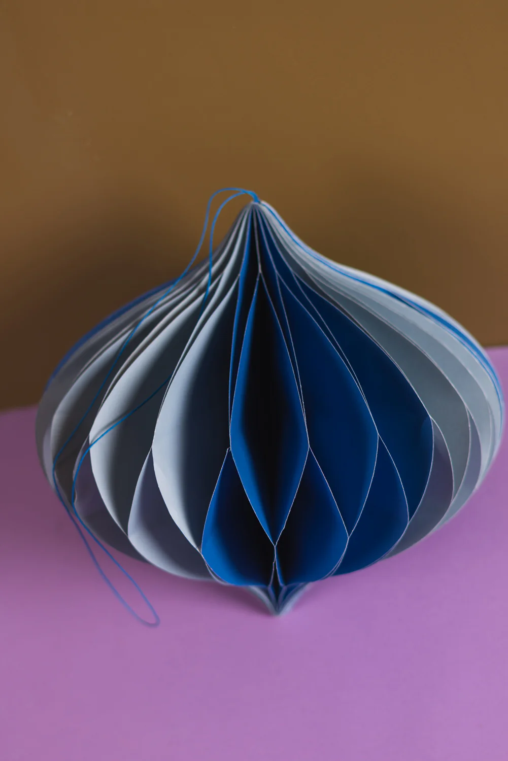 Blue Tones Origami Balloon Hanging Decoration - Image 4