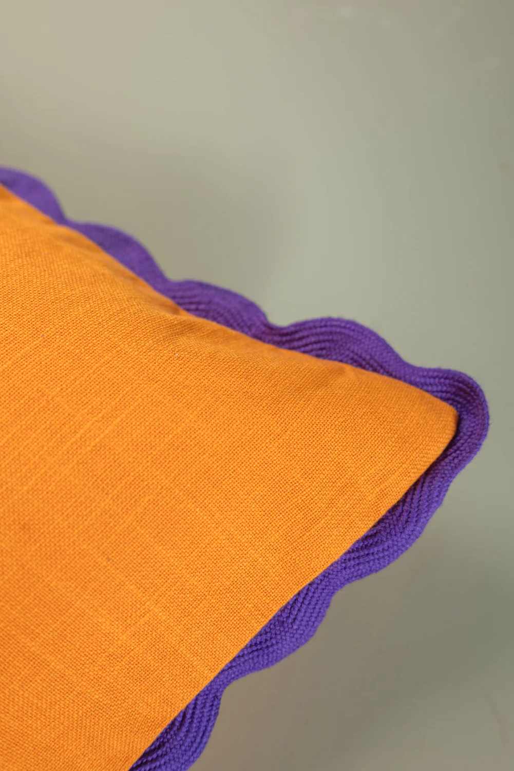 Papaya Block Colour Cotton Cushion Cover - Image 3