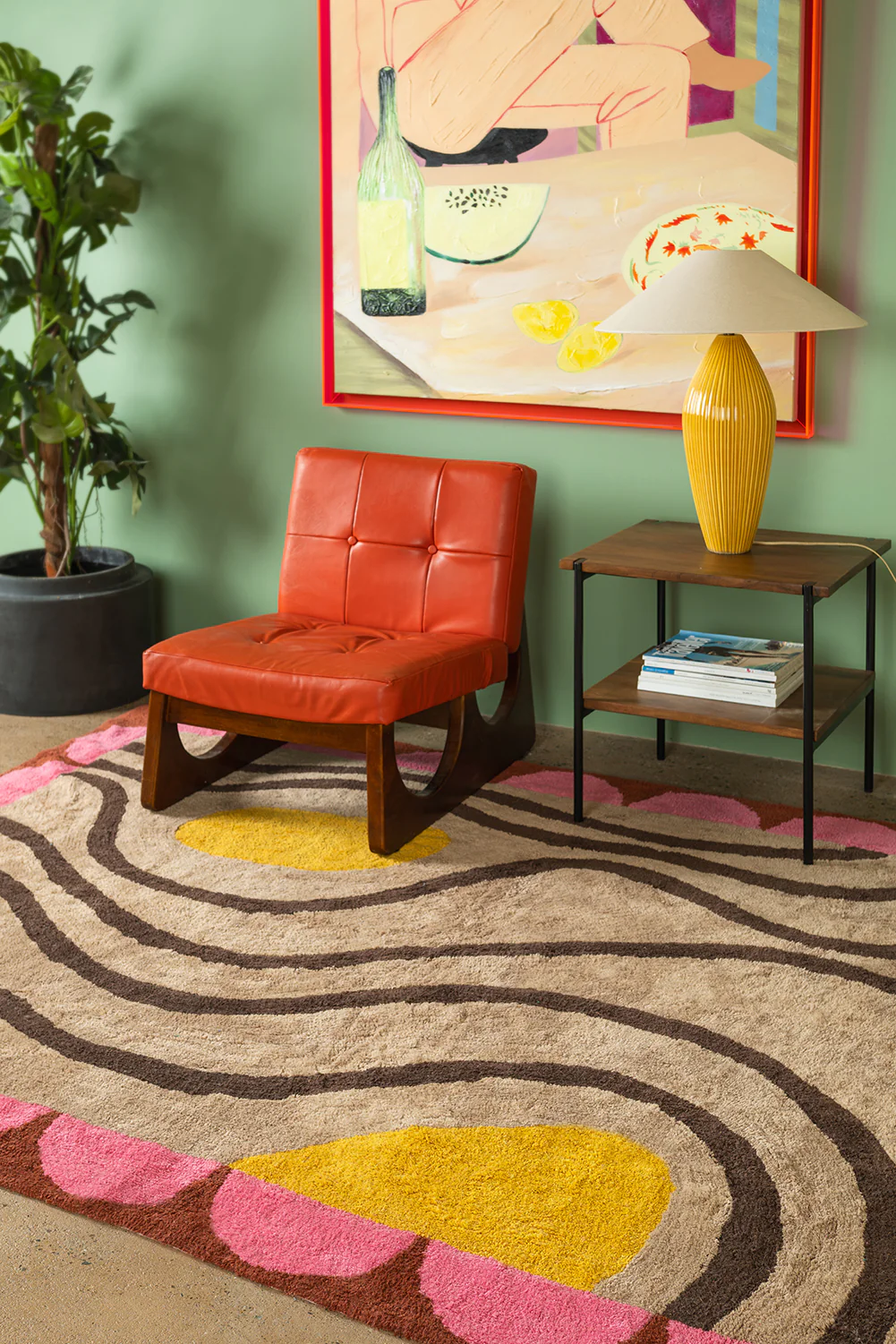 Madeleine Abstract Recycled Cotton Rug - Image 5