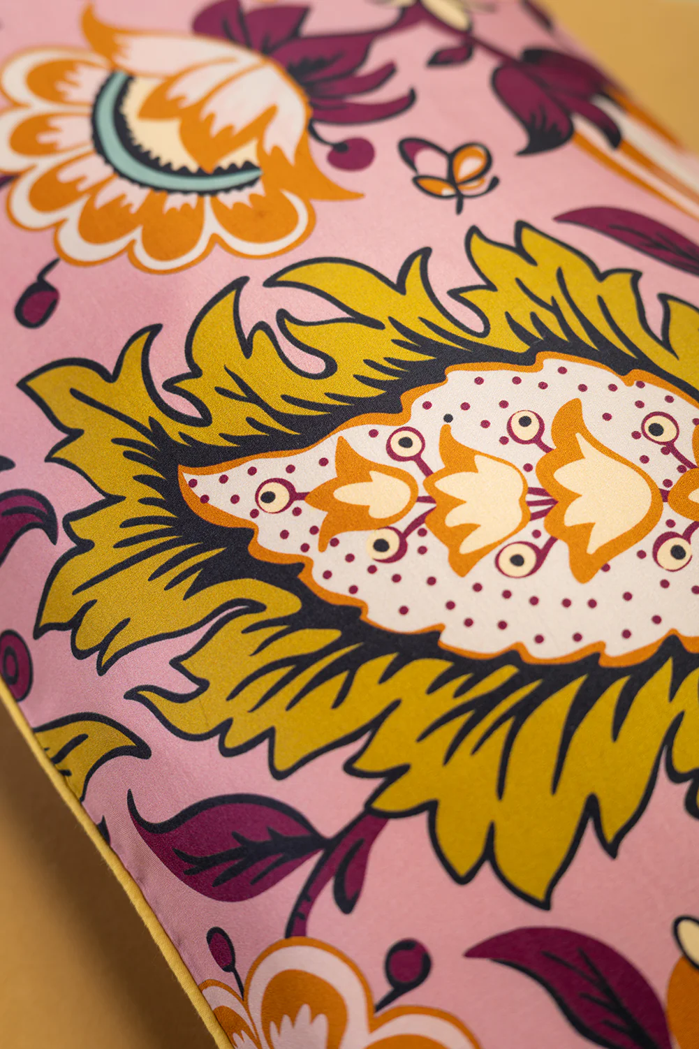 Cortez Silk Printed Cushion Cover - Image 6