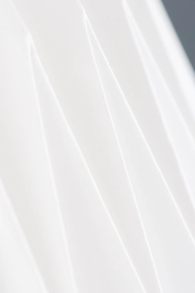 Dome Natural Pleated Paper Lampshade - Image 5