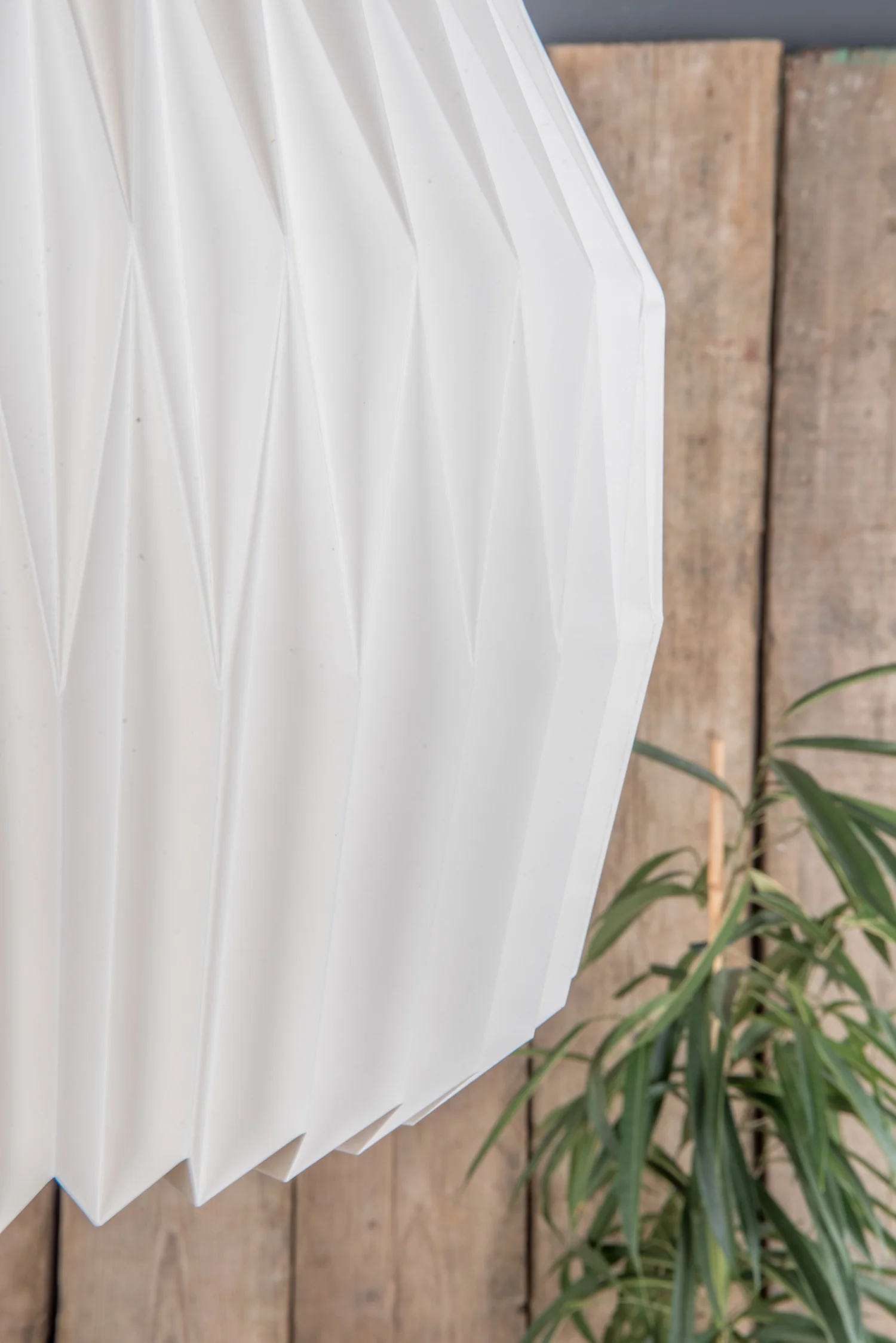 Dome Natural Pleated Paper Lampshade - Image 8