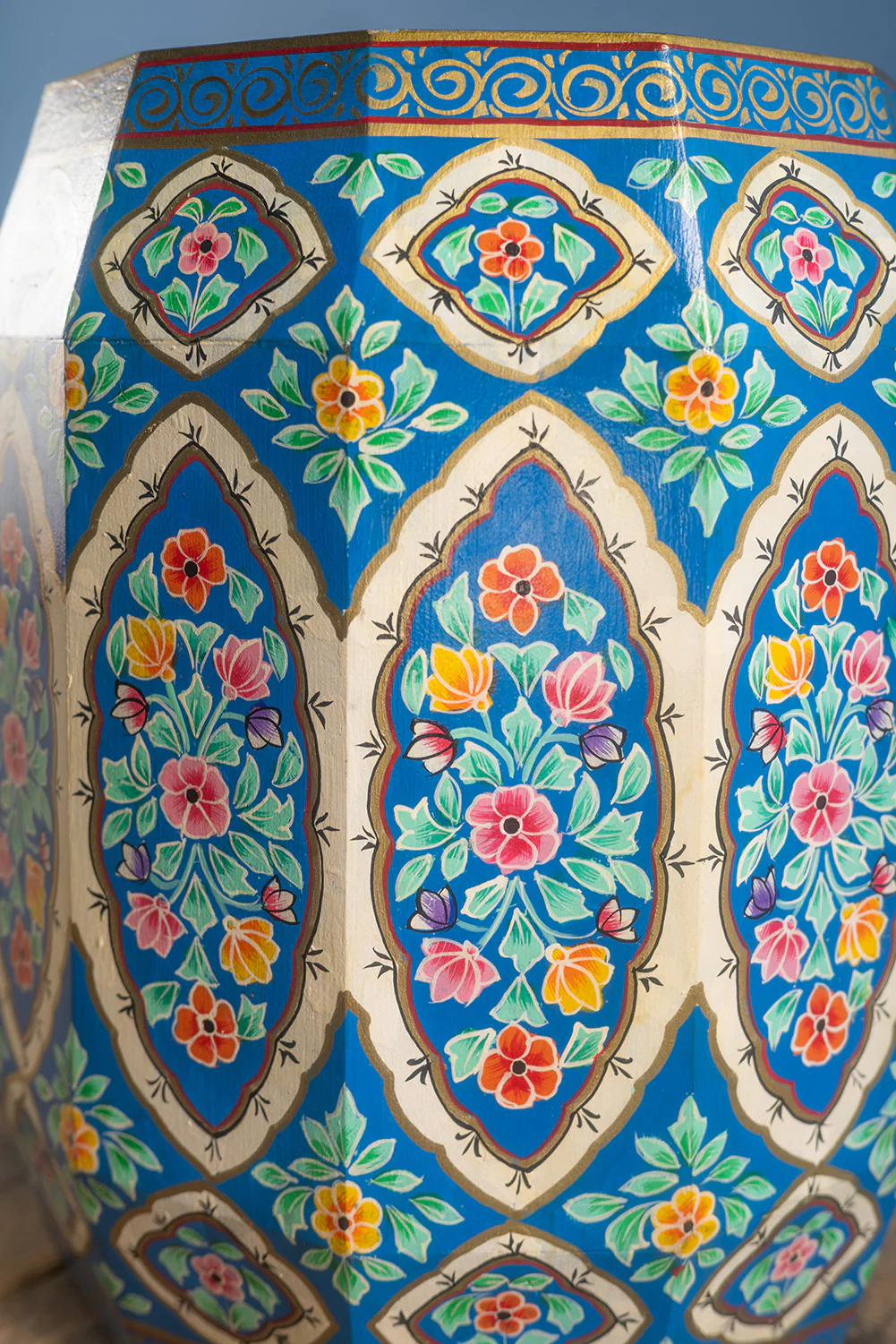 Hand Painted Navy Blue Side Table - Image 7