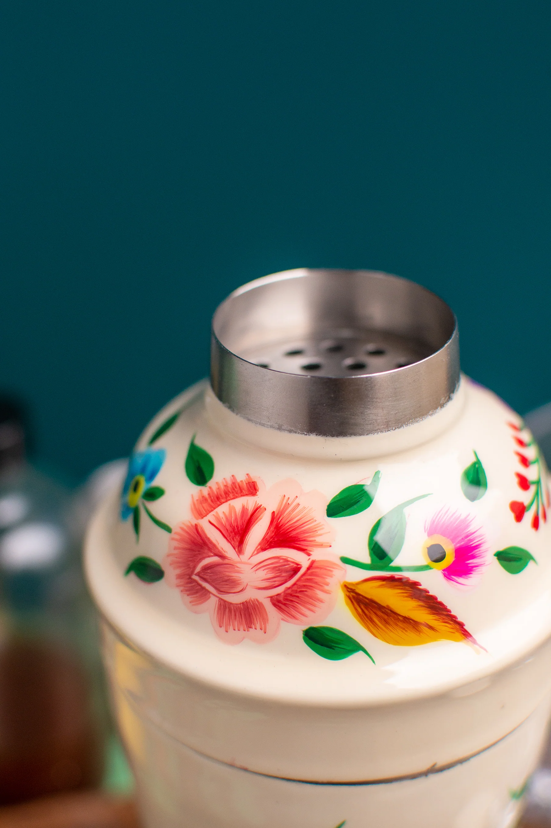 Handpainted Stainless Steel Cocktail Shaker - Image 5