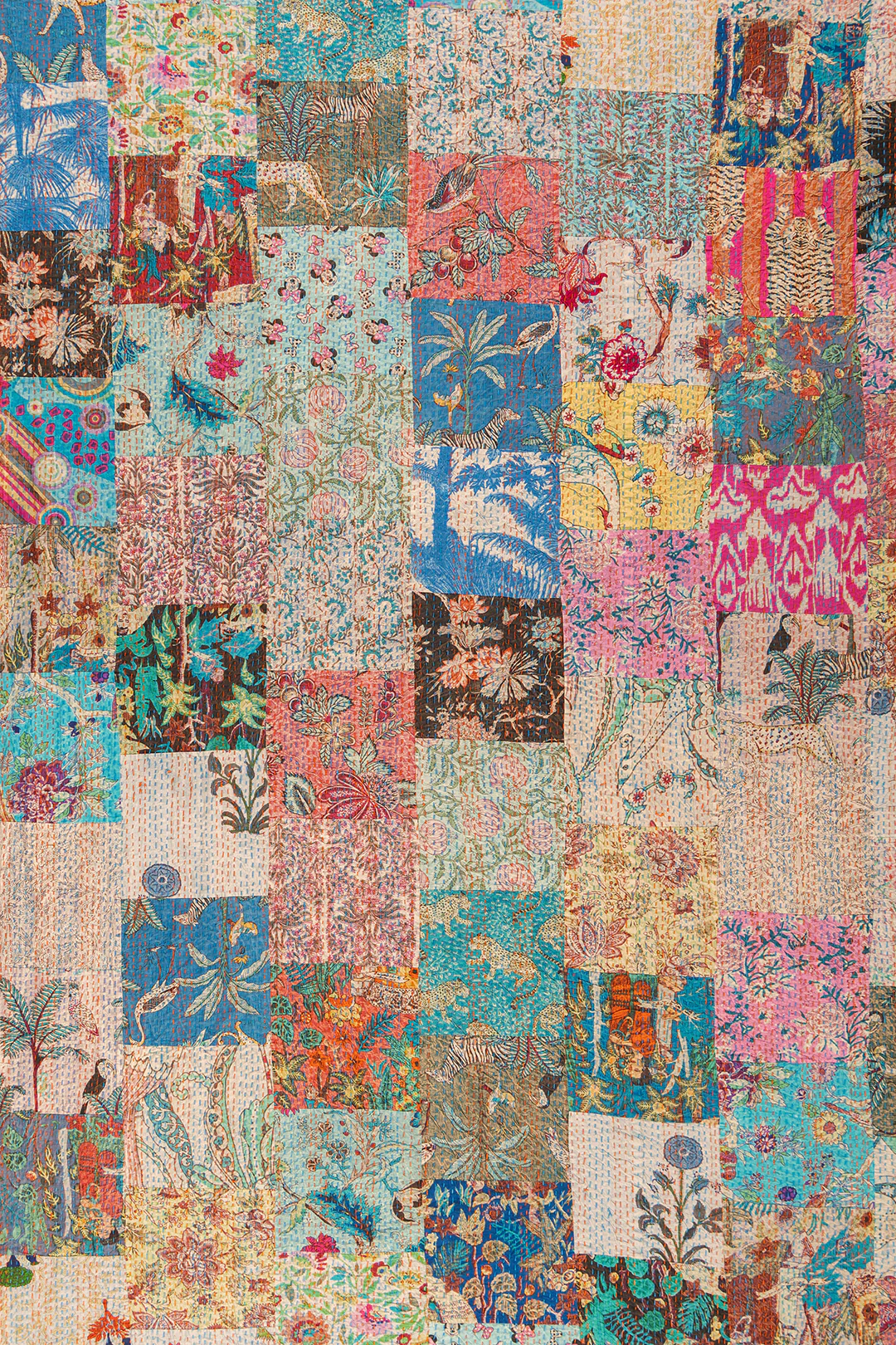 Lola Patchwork Kantha Bed Throw - Image 11