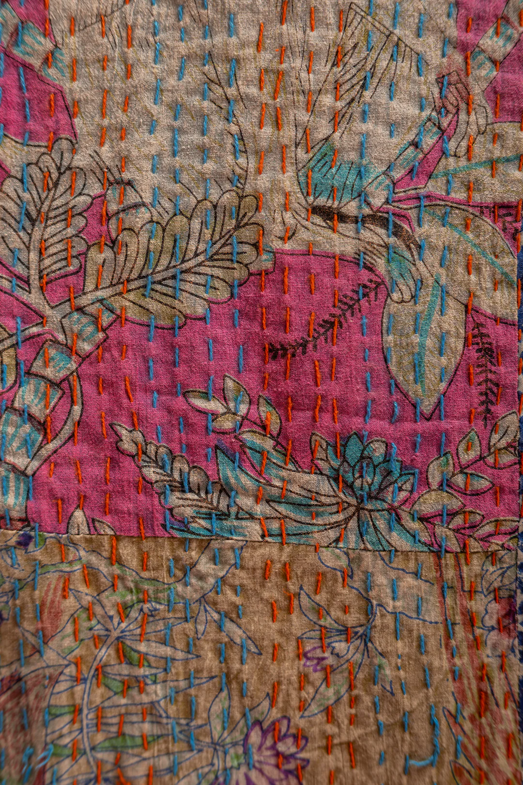 Lola Patchwork Kantha Bed Throw - Image 7