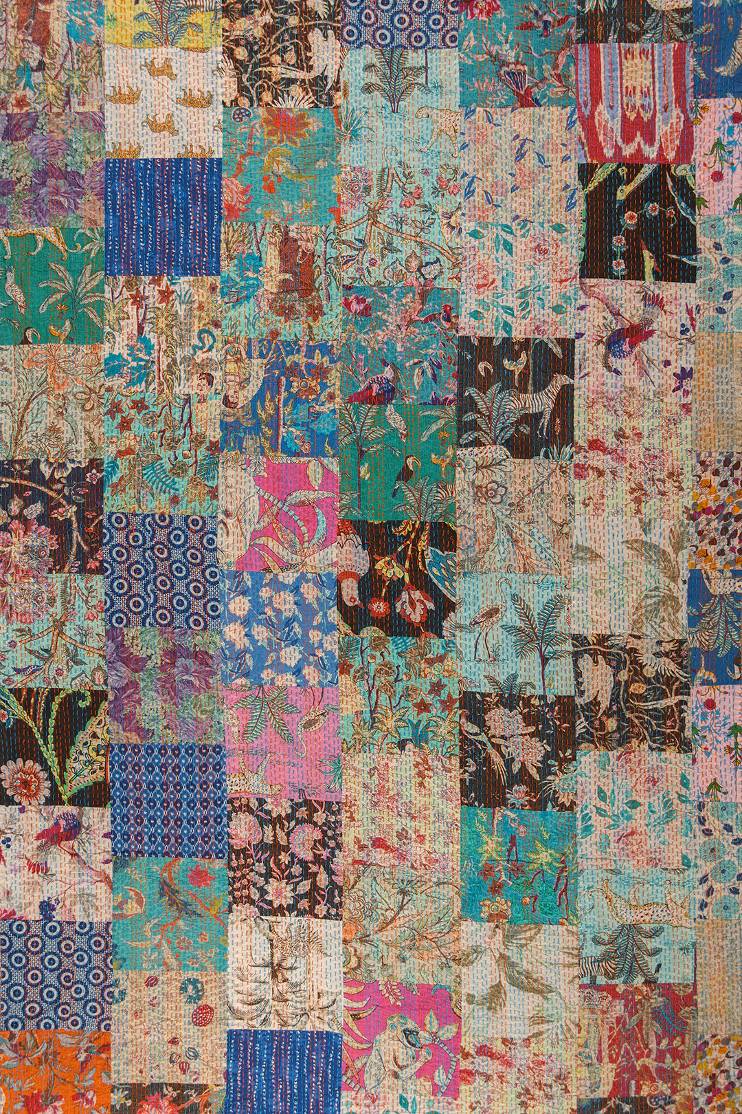 Lola Patchwork Kantha Bed Throw - Image 8