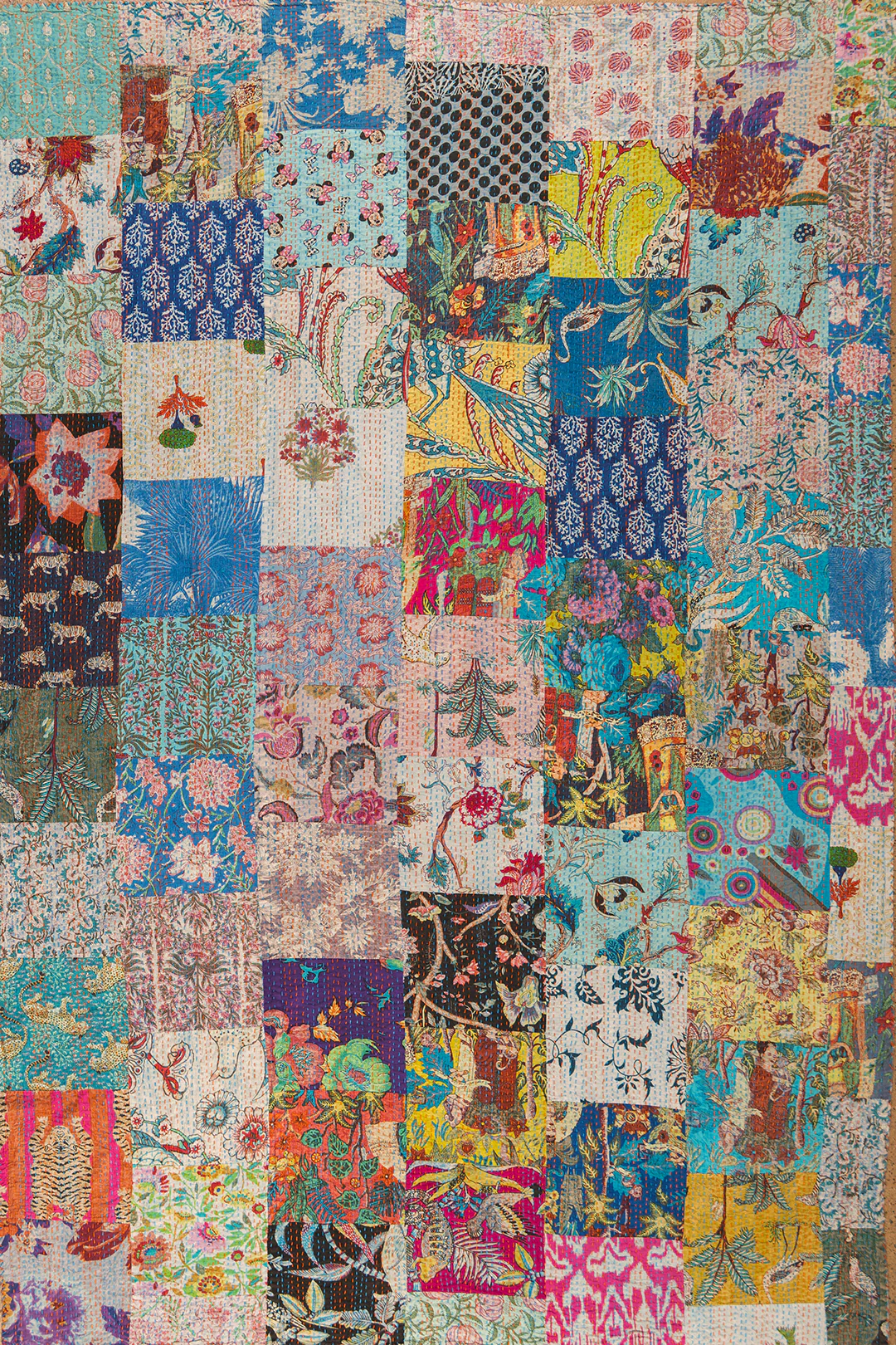 Lola Patchwork Kantha Bed Throw - Image 9