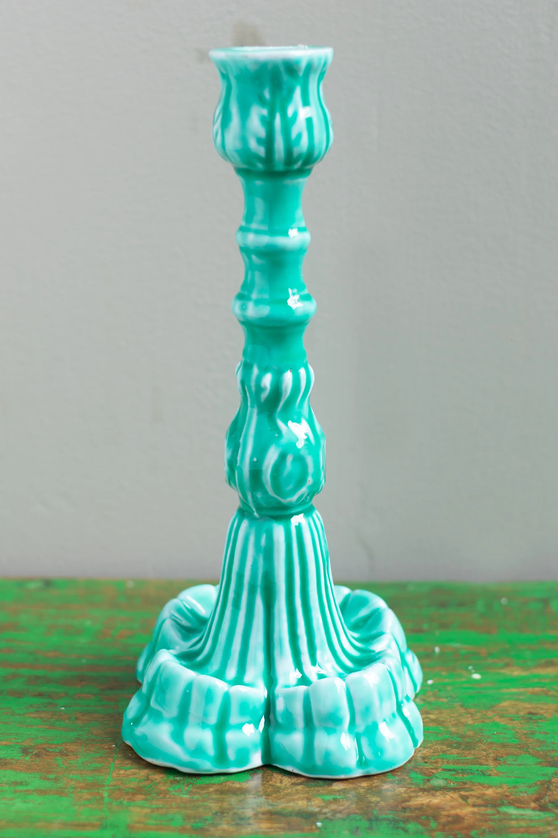 Moulded Metal Ceramic Candle Holders - Image 6