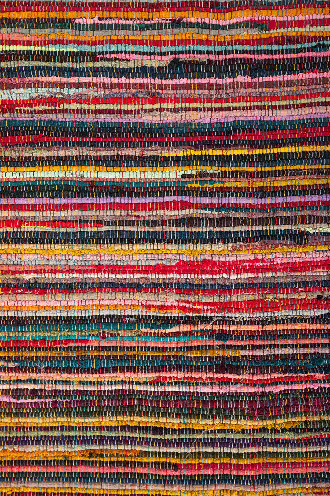 Recycled Multi-Coloured Large Rag Rug - Image 4