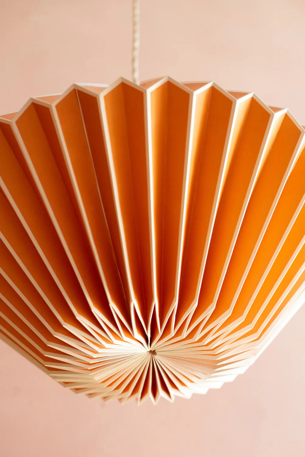 Orange Paper Lampshade - Image 3