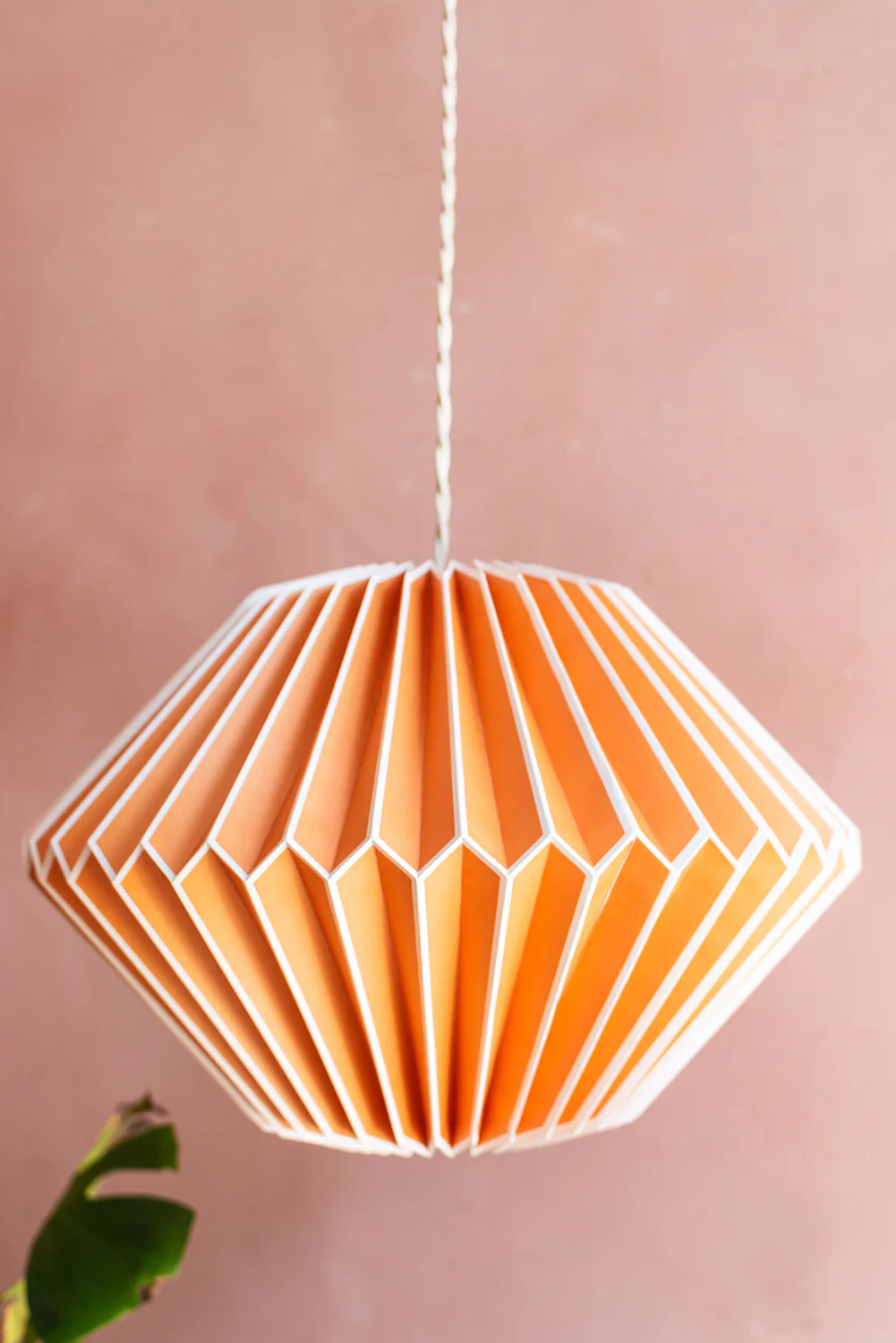 Orange Paper Lampshade - Image 5