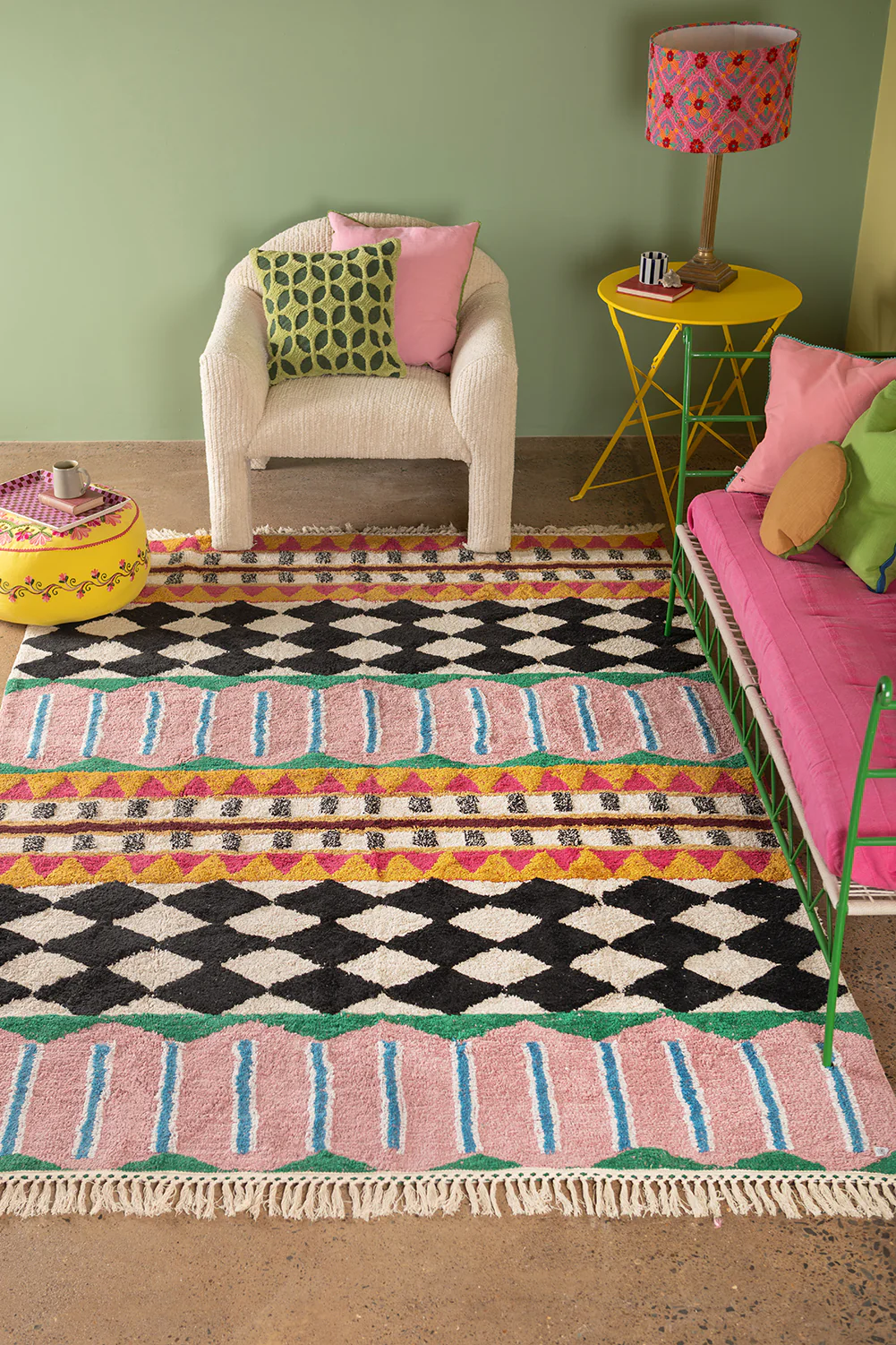 Palazzo Geometric 100% Recycled Extra Large Rug - Image 5