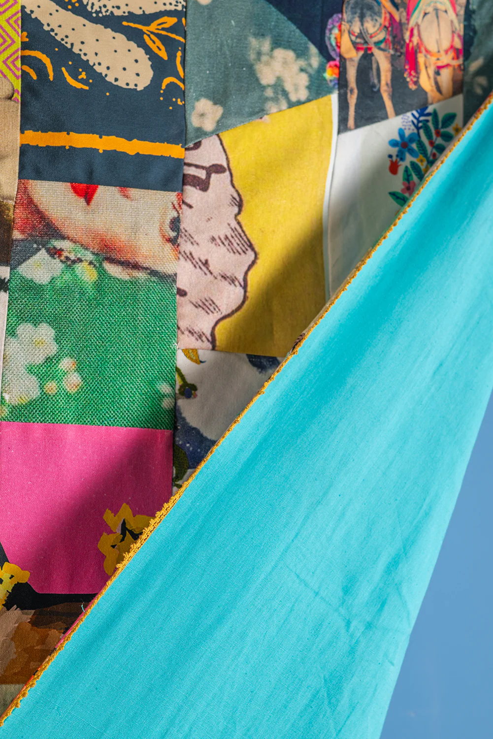 Patchwork Upcycled Scraps Throw - Image 10
