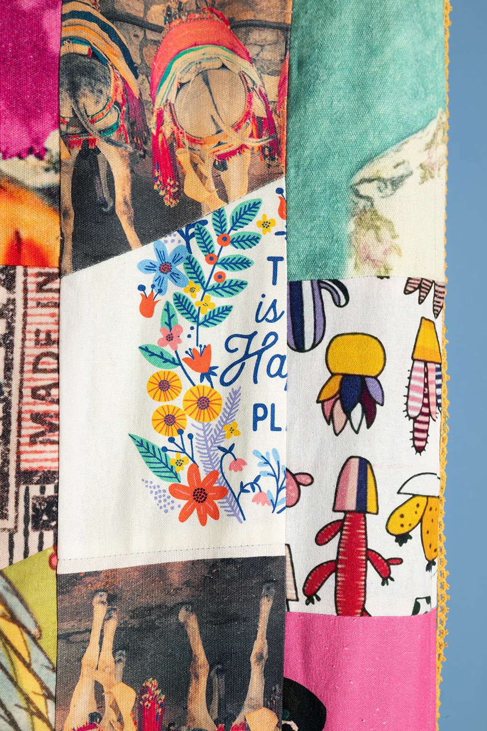 Patchwork Upcycled Scraps Throw - Image 11