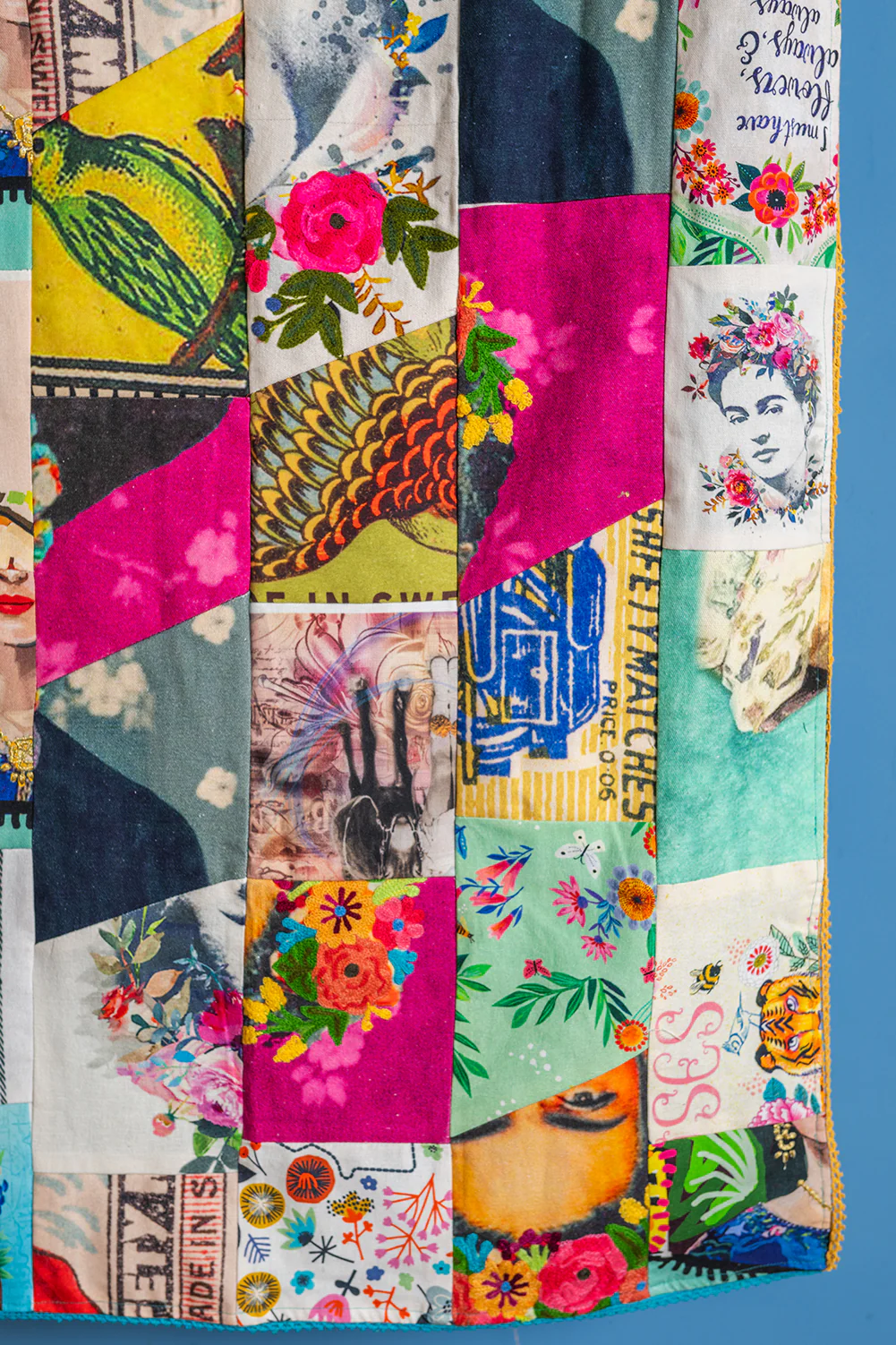 Patchwork Upcycled Scraps Throw - Image 12