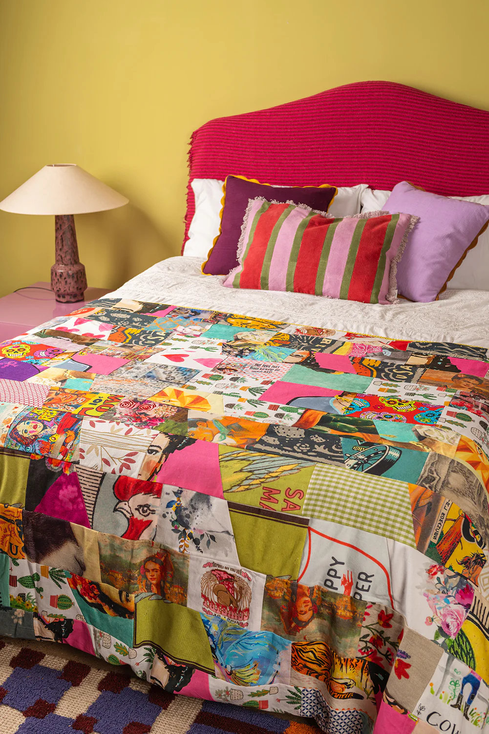 Patchwork Upcycled Scraps Throw - Image 4