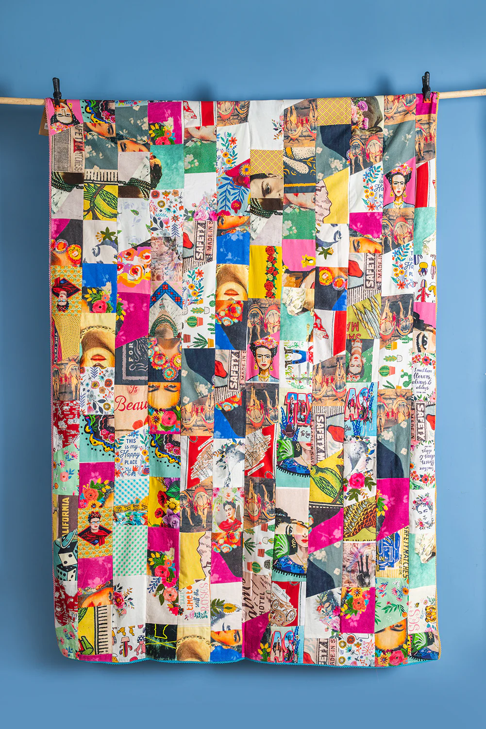 Patchwork Upcycled Scraps Throw - Image 6
