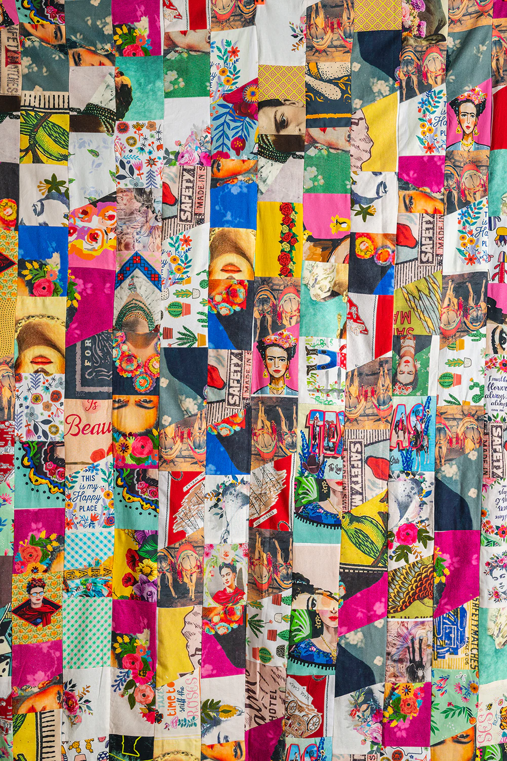 Patchwork Upcycled Scraps Throw - Image 8