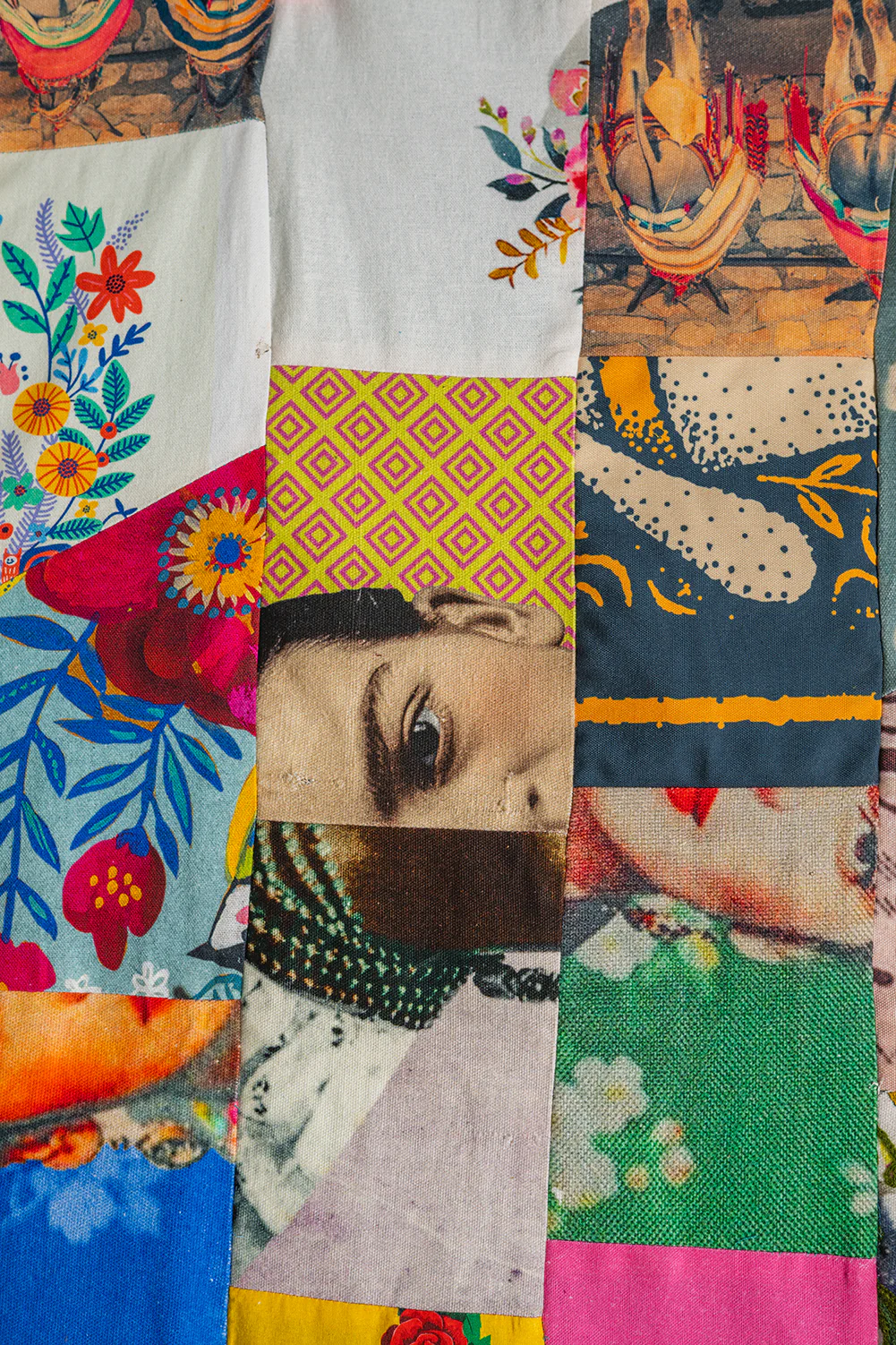 Patchwork Upcycled Scraps Throw - Image 9