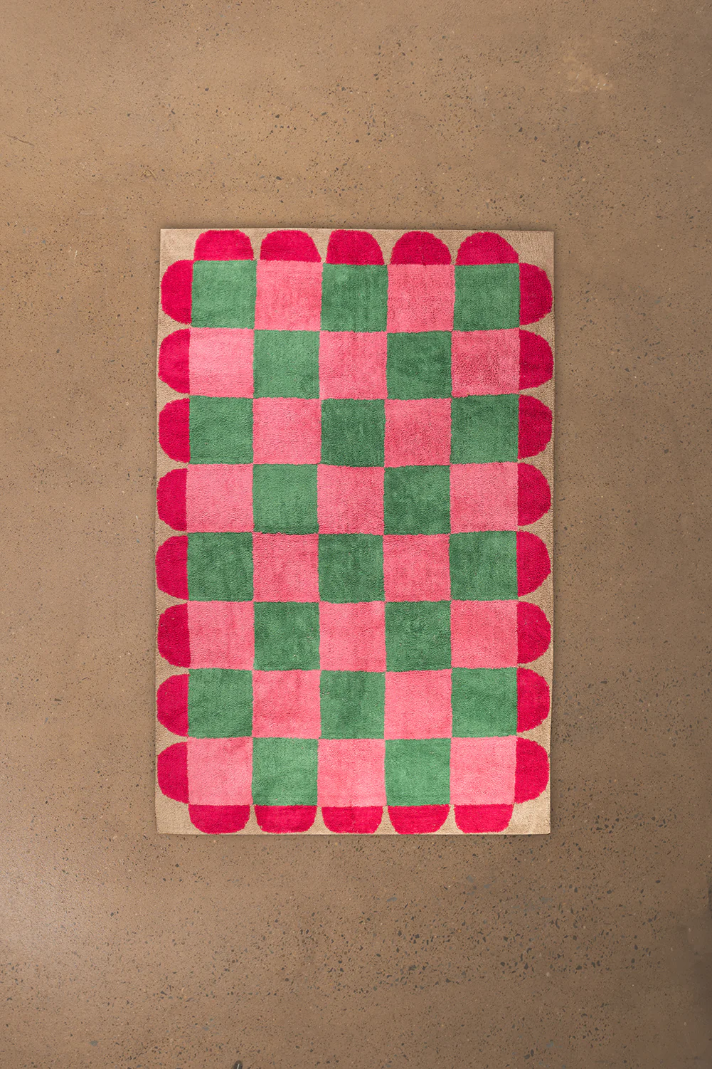 Folly Check & Scallop Recycled Cotton Rug - Image 9