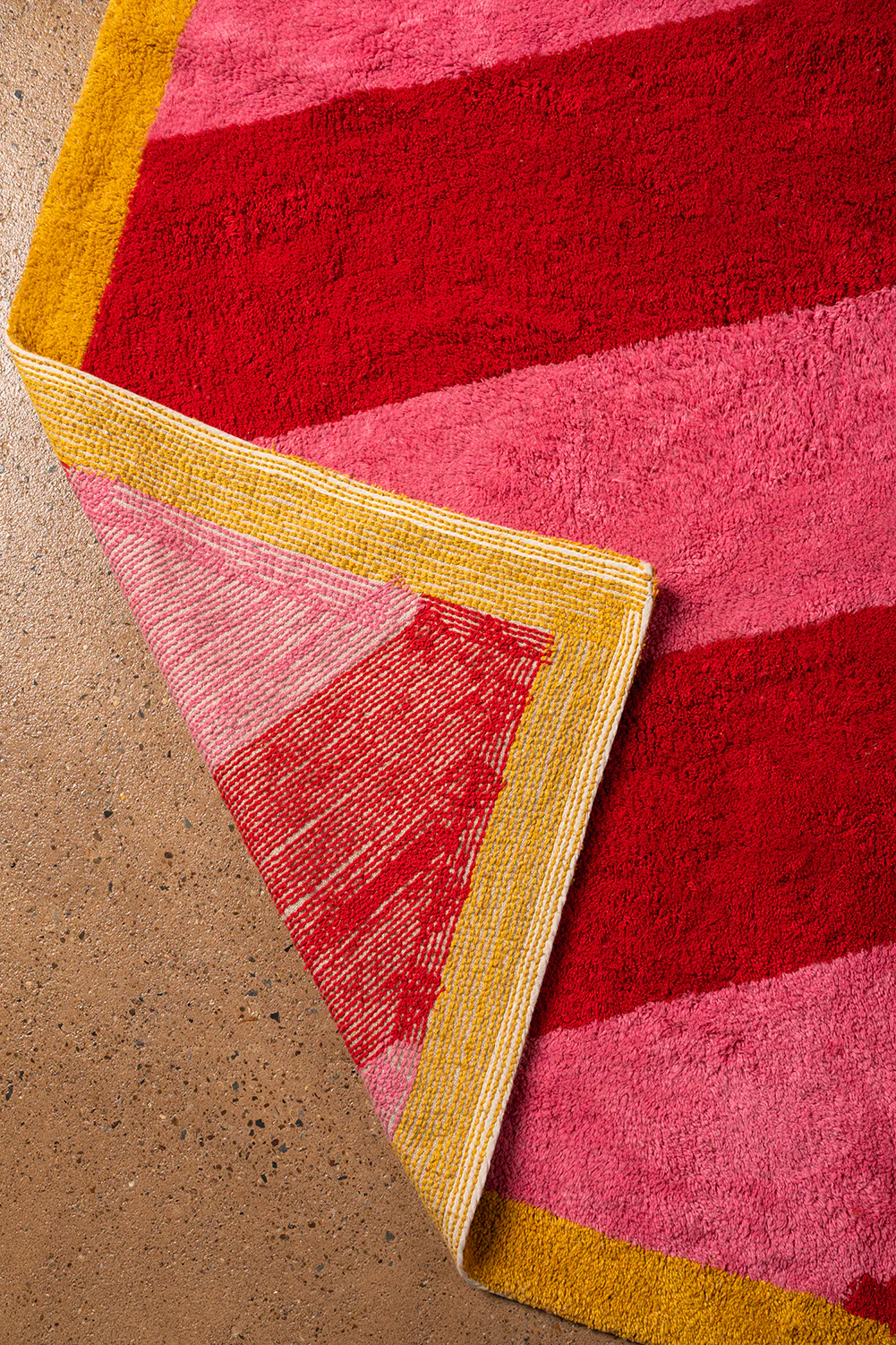 Flossie Striped Recycled Cotton Rug - Image 3