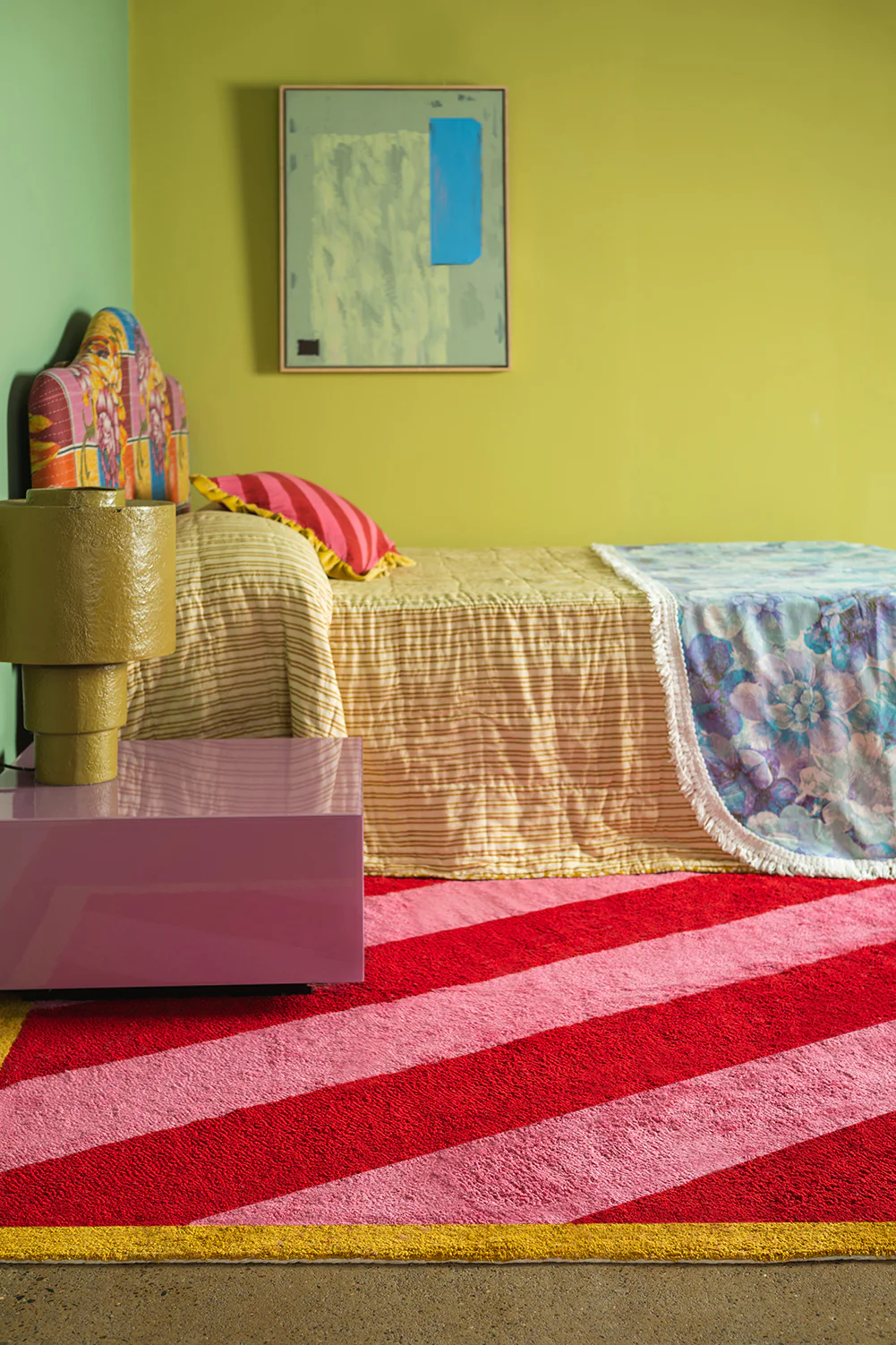 Flossie Striped Recycled Cotton Rug - Image 8