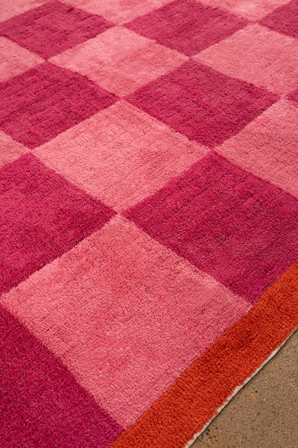 Pixie Check & Scallop Recycled Cotton Rug - Image 6