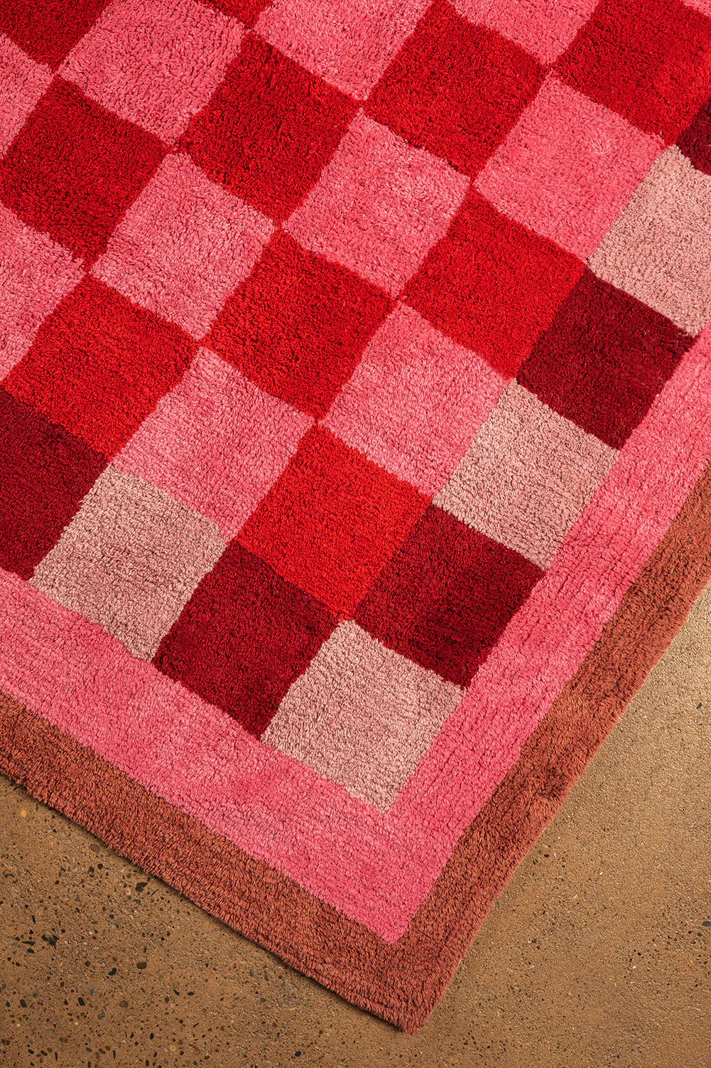 Pippin Chequered Recycled Cotton Rug - Image 6