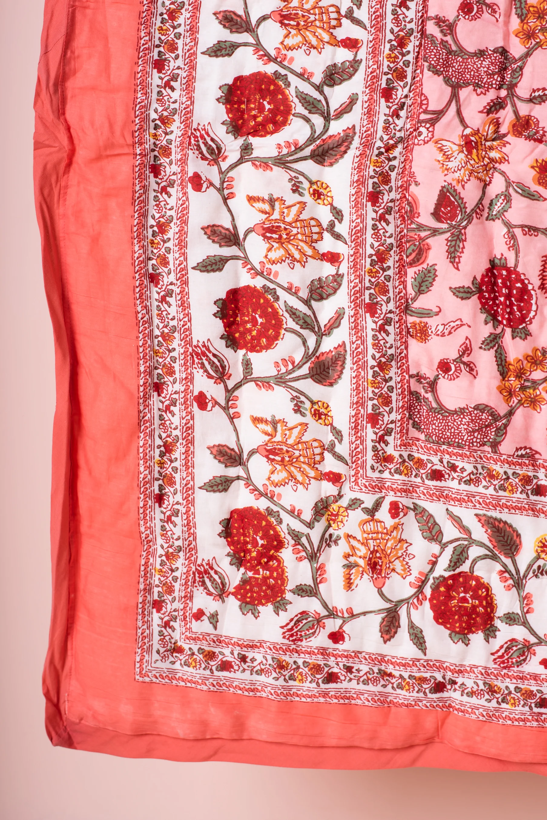 Coral Haze Reversible Floral Quilt - Image 12
