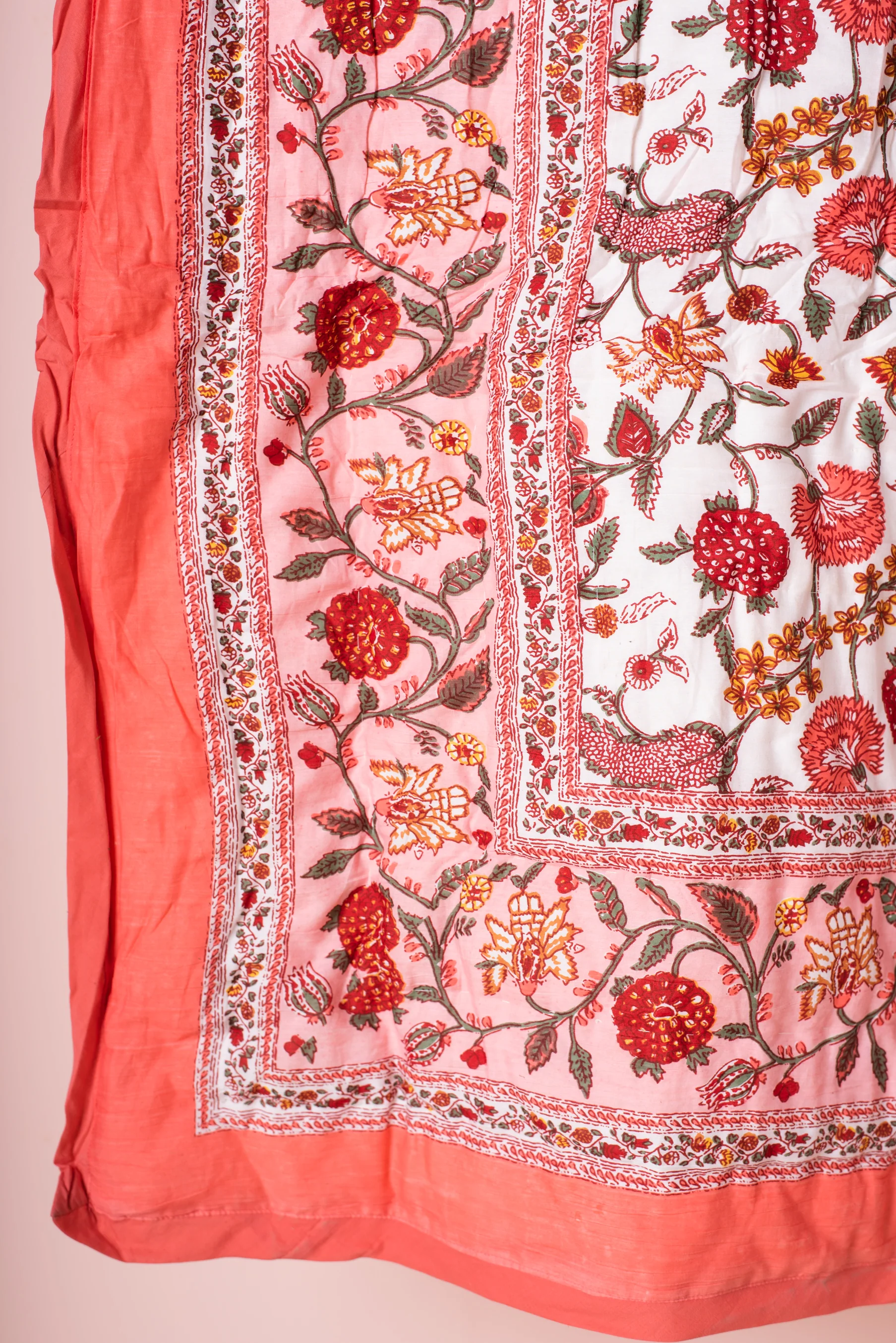 Coral Haze Reversible Floral Quilt - Image 13