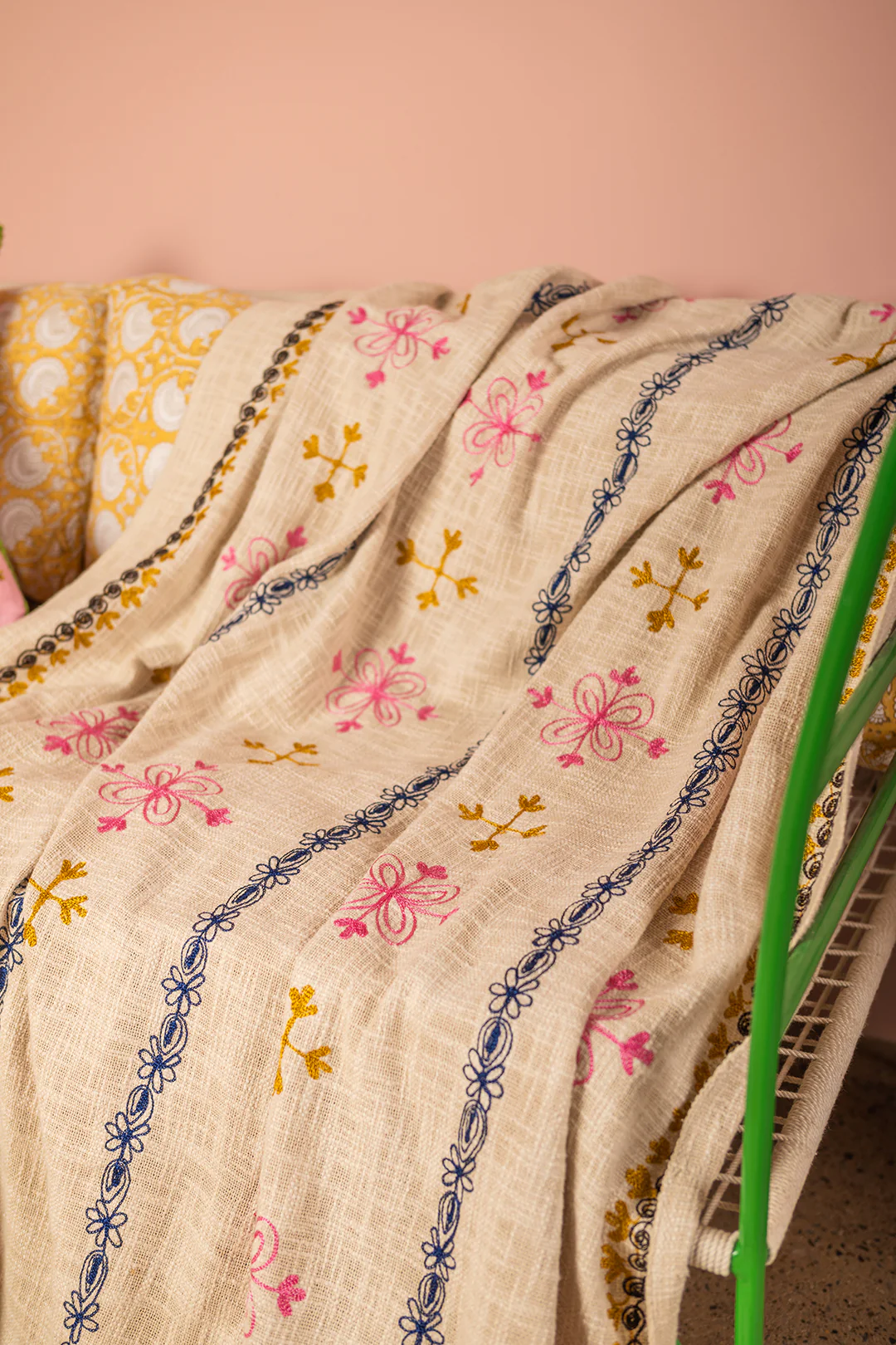 Rosaline Embroidered Throw - Image 4