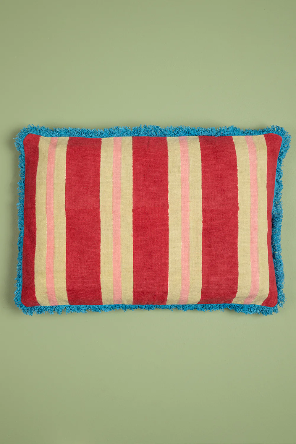Scarlet & Beechnut Block Print Cotton Cushion Cover