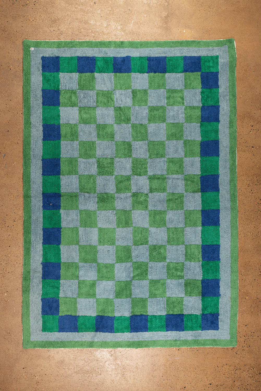 Seconds Nell Chequered Recycled Cotton Large Rug
