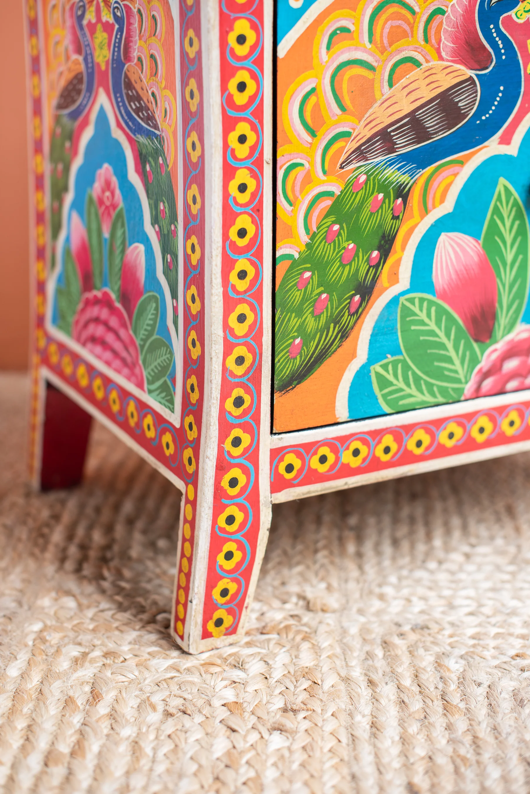Sisika Hand Painted Bedside Cabinet - Image 14
