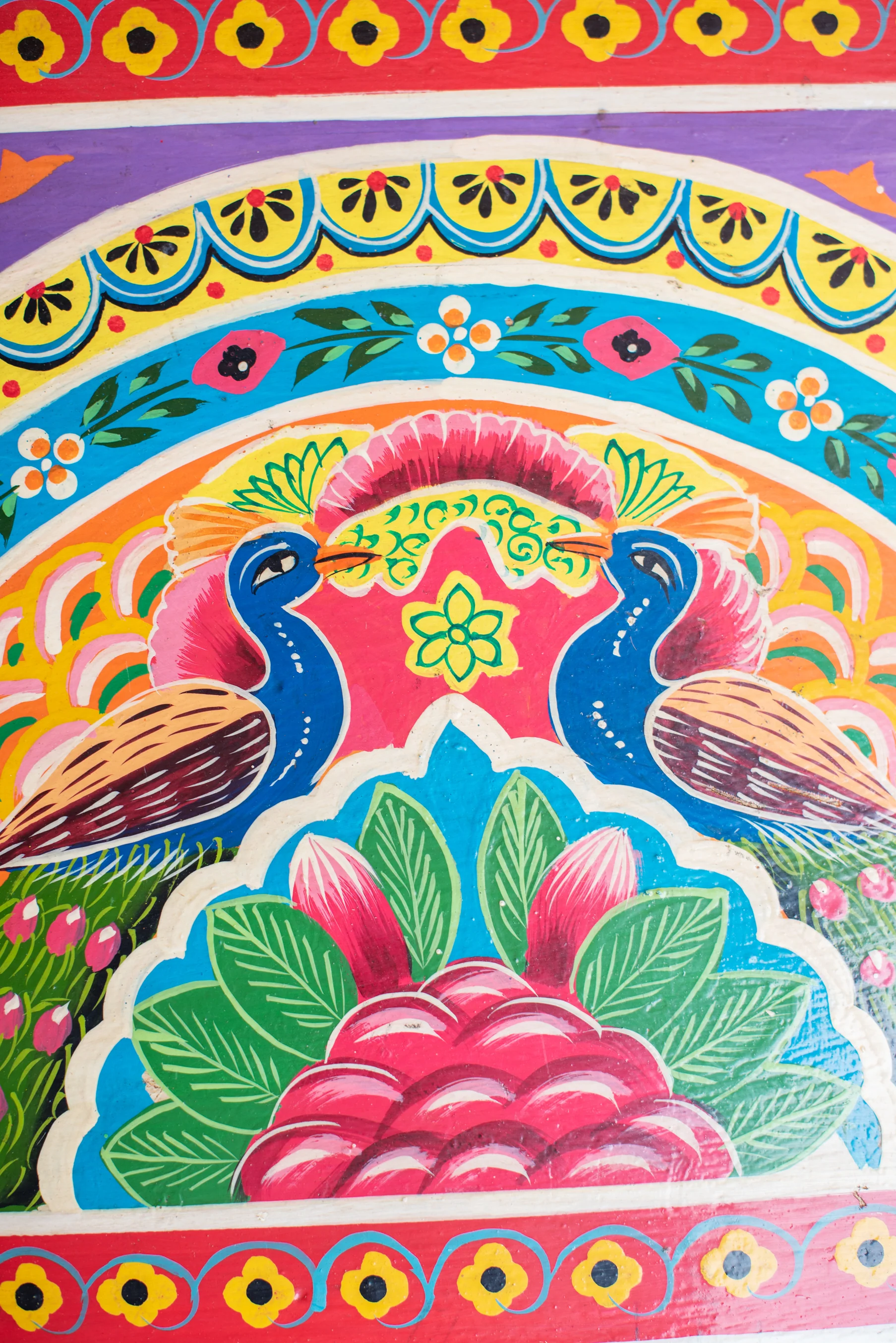 Sisika Hand Painted Bedside Cabinet - Image 15
