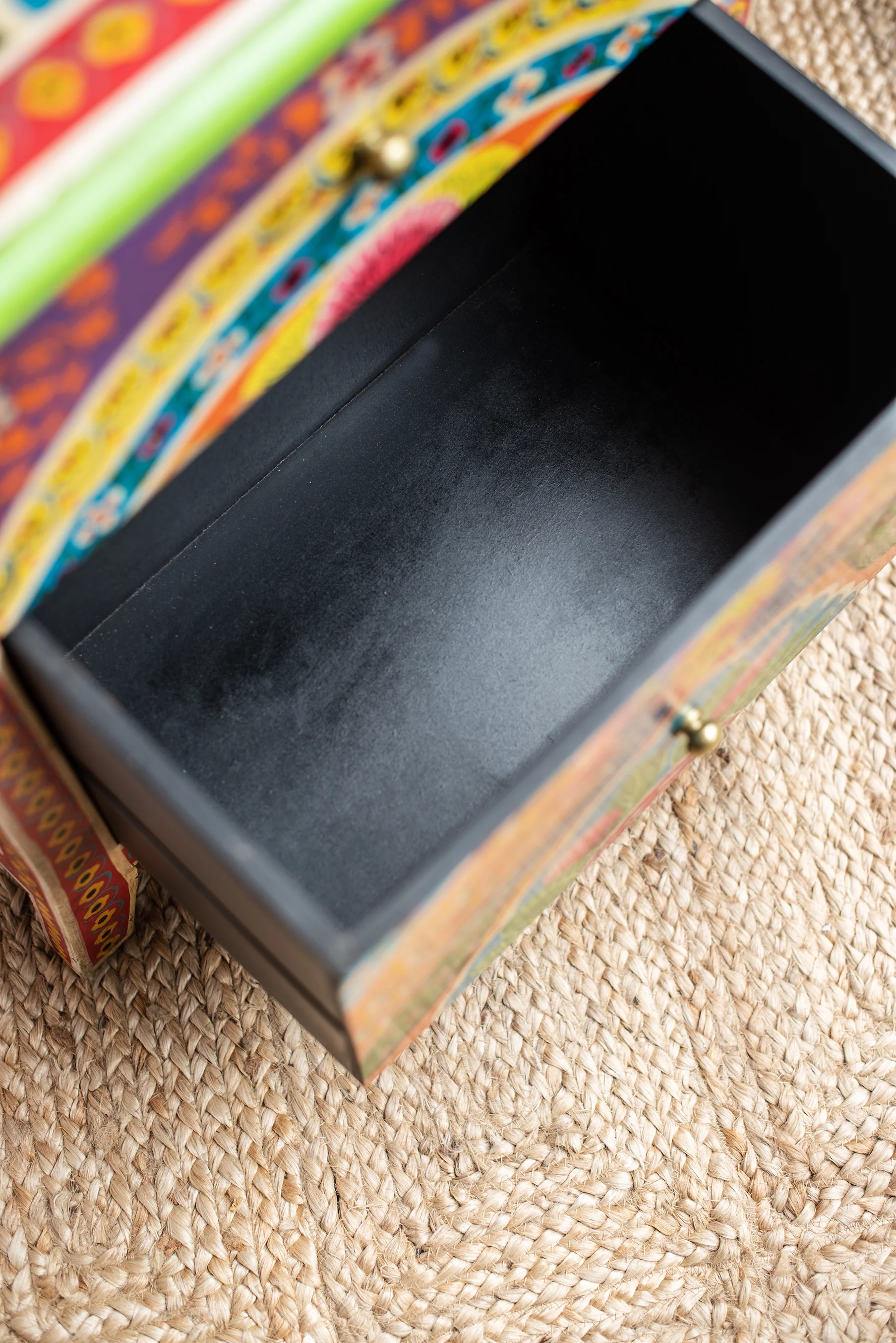 Sisika Hand Painted Bedside Cabinet - Image 8
