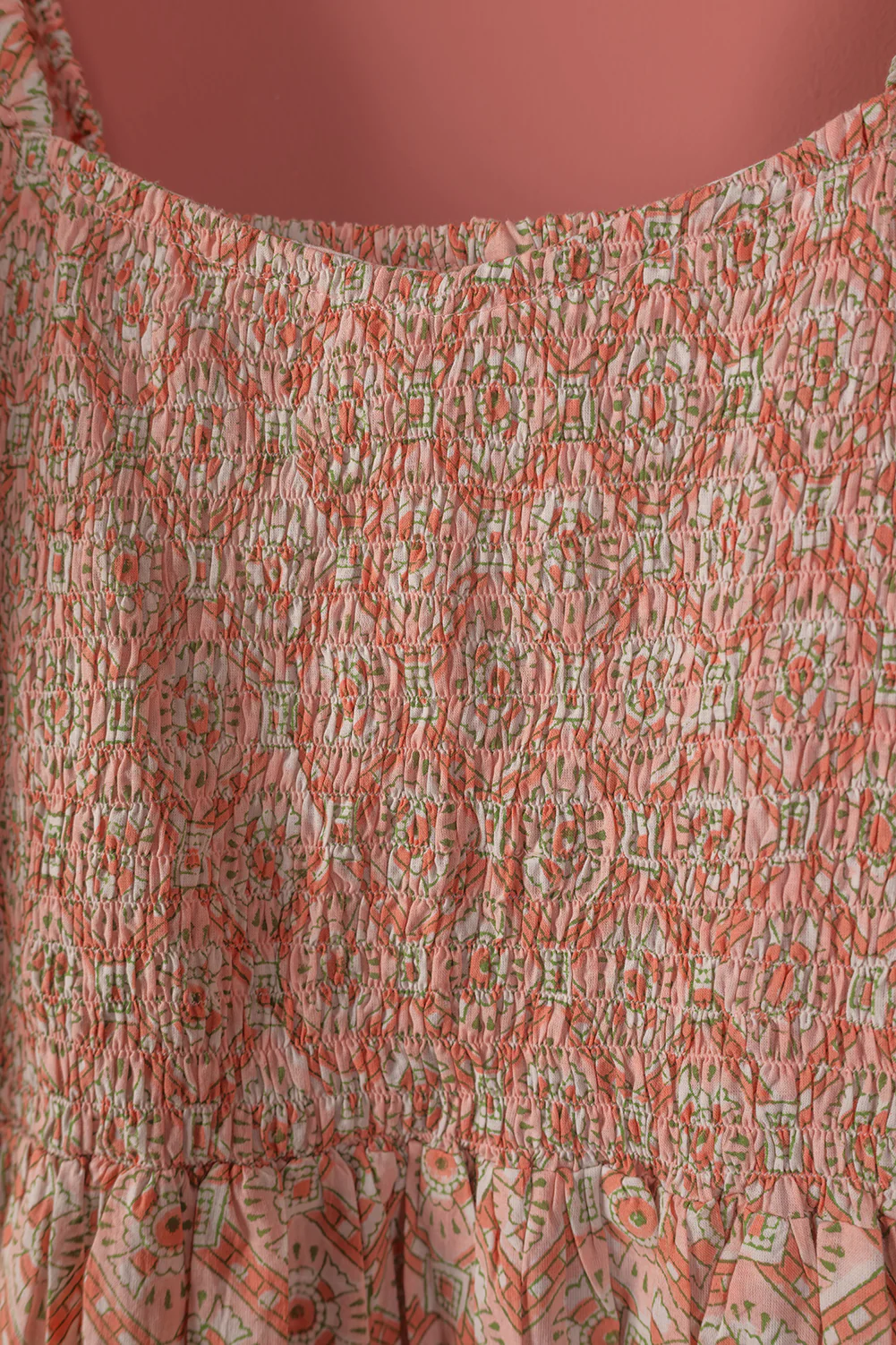 Seconds Pink Mid Sleeve 100% Cotton Dress - Medium - Image 2