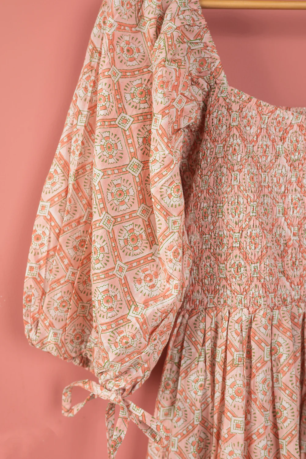 Seconds Pink Mid Sleeve 100% Cotton Dress - Medium - Image 3