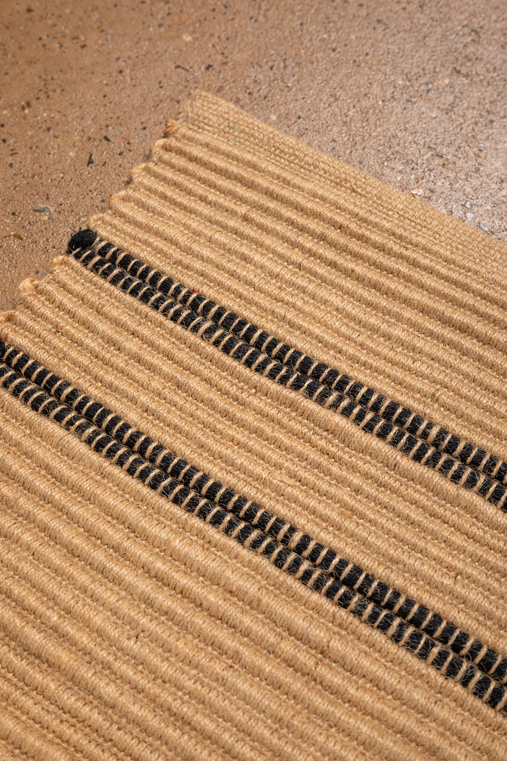 Seconds Jute & Black Small Rug - Image 2
