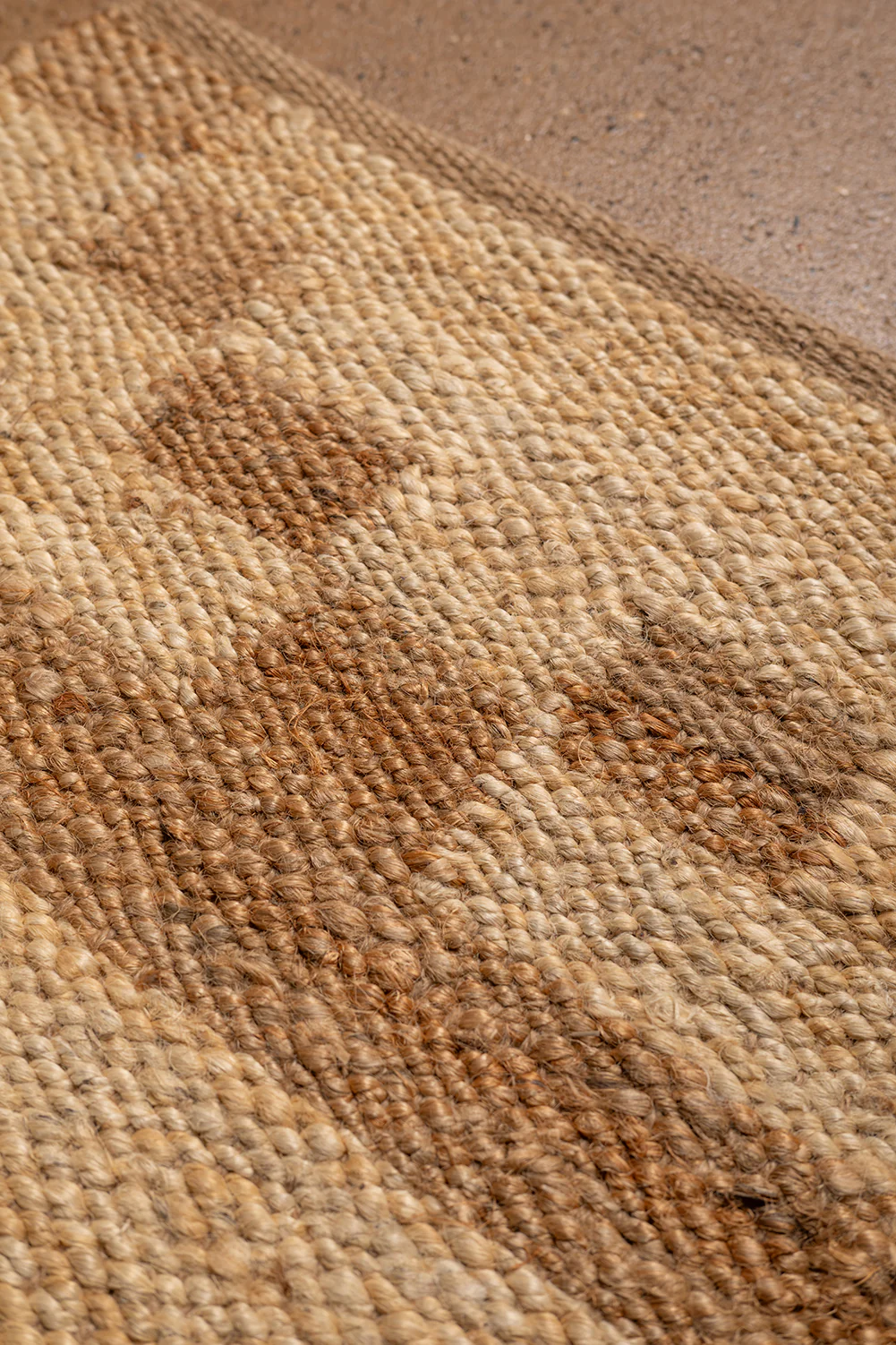 Seconds Natural Tones Small Jute Geometric Rug - Image 2