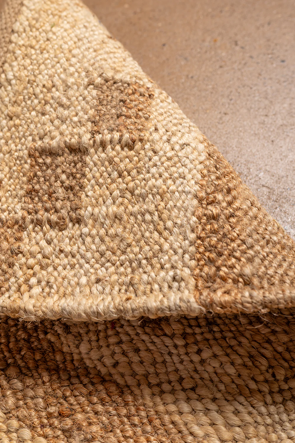 Seconds Natural Tones Small Jute Geometric Rug - Image 3
