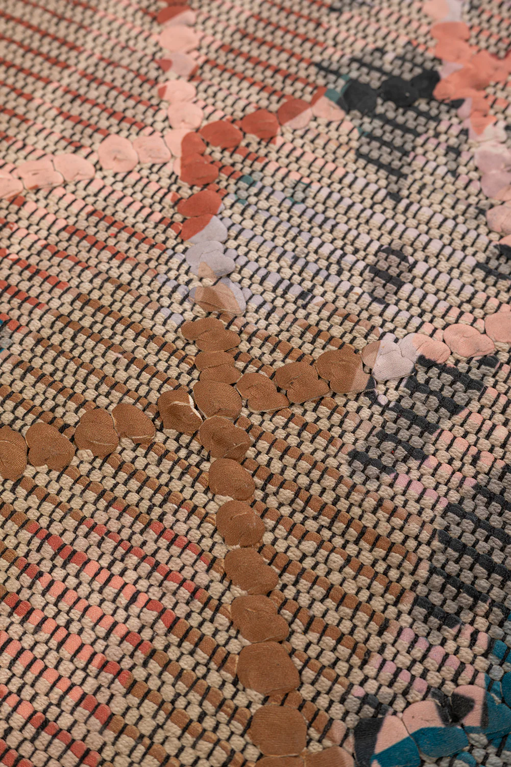 Seconds Pastel Chindi Printed Runner Rug - Image 4