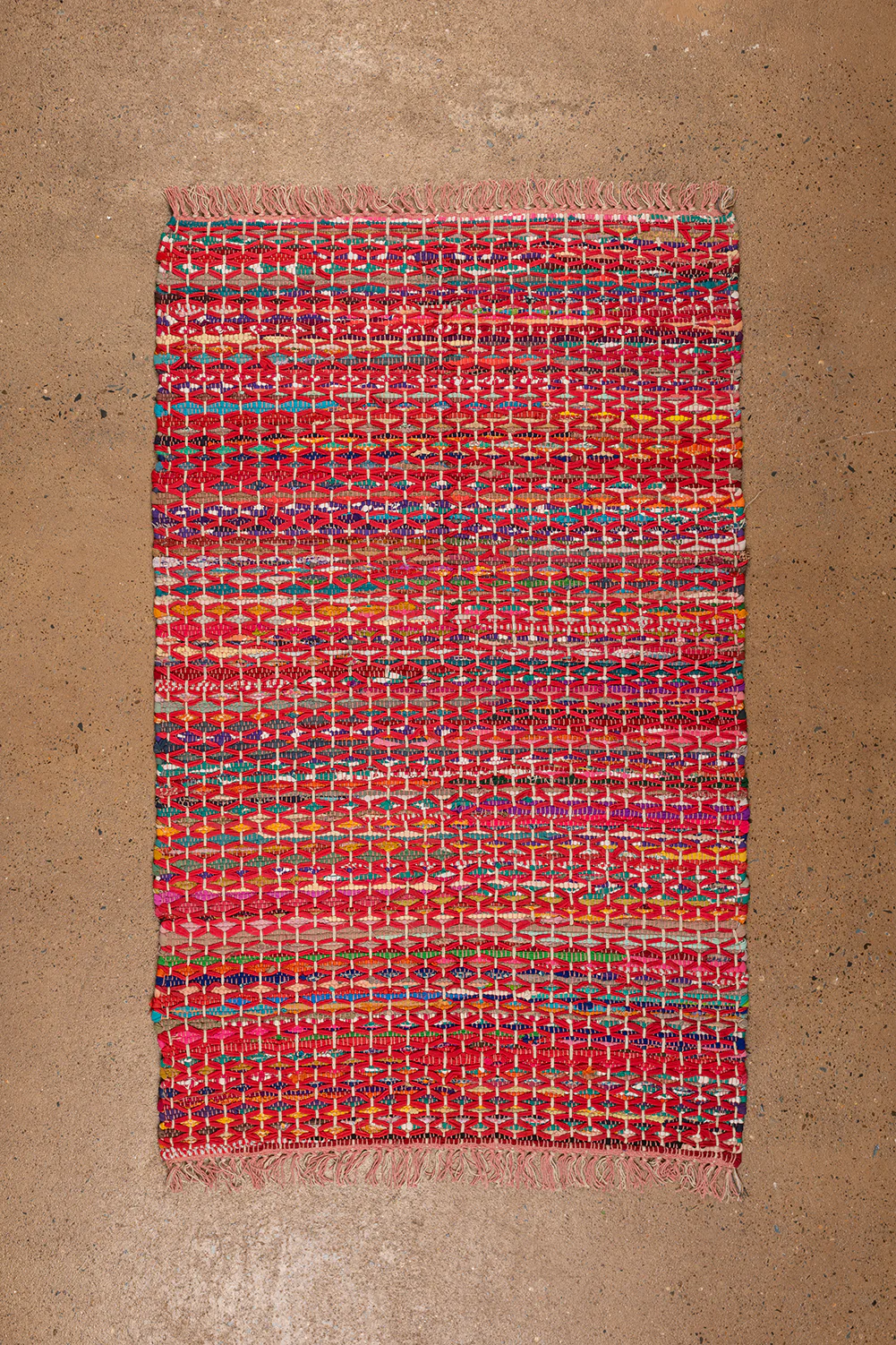 Seconds Multicoloured Medium Rag Rug - Image 3