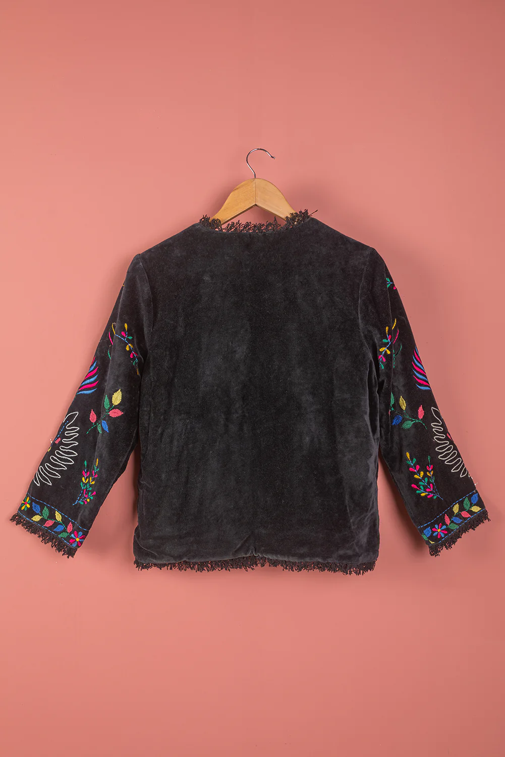 Seconds Edith Black Velvet Jacket - Small - Image 5