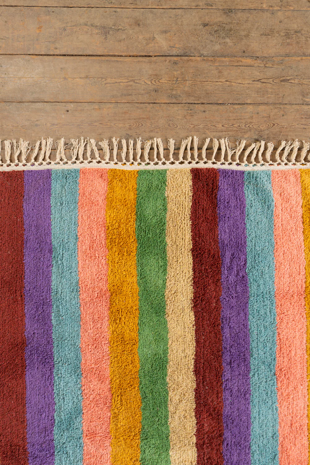 Beryl Striped Recycled Cotton Rug - Image 7