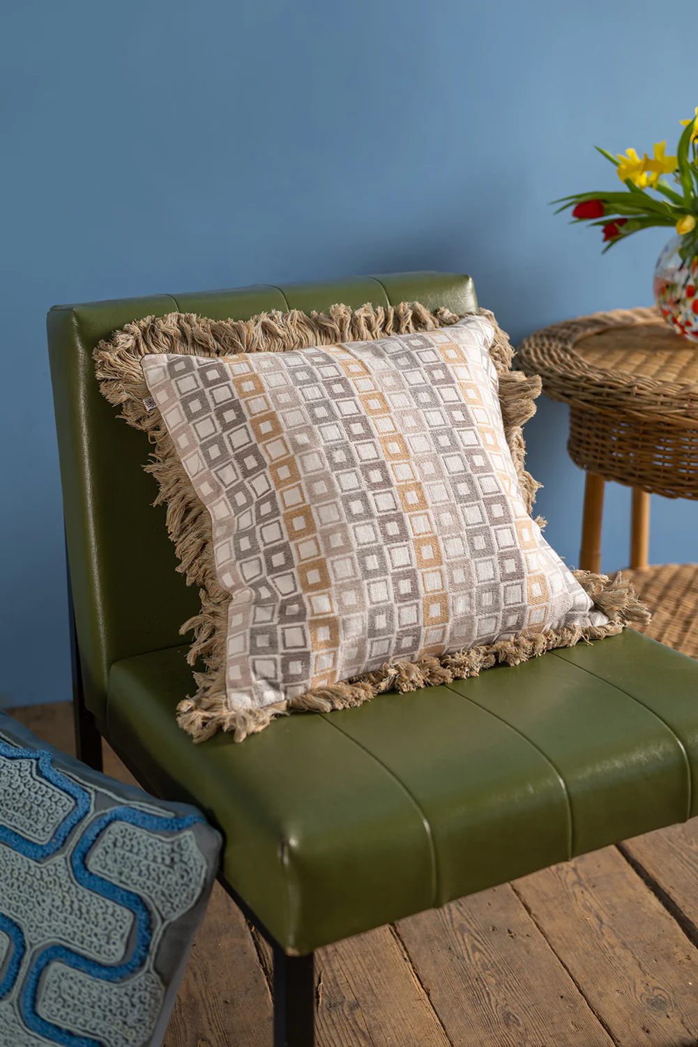 Vernon Embroidered Cushion Cover - Image 6