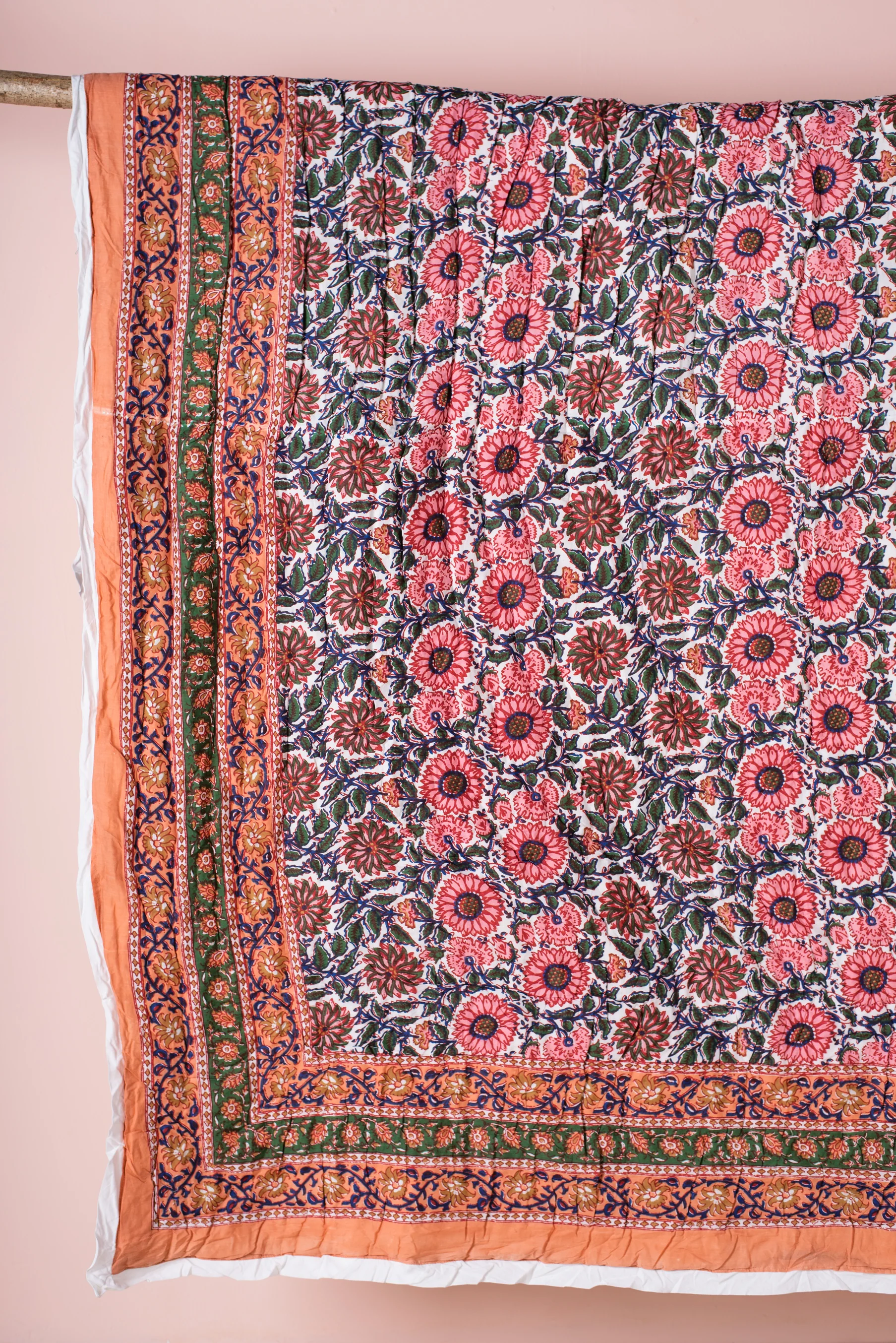 Delft Ether Reversible Floral Quilt - Image 4